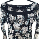 Switch INC International Concepts Y2K Whimsigoth Fairy Floral Mesh Boat Neck Blouse S 3 image