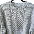 Switch Mutual Weave Nautical Hygge Cable Knit Coastal Fisherman Sweater Cream Mens XXL 3 image