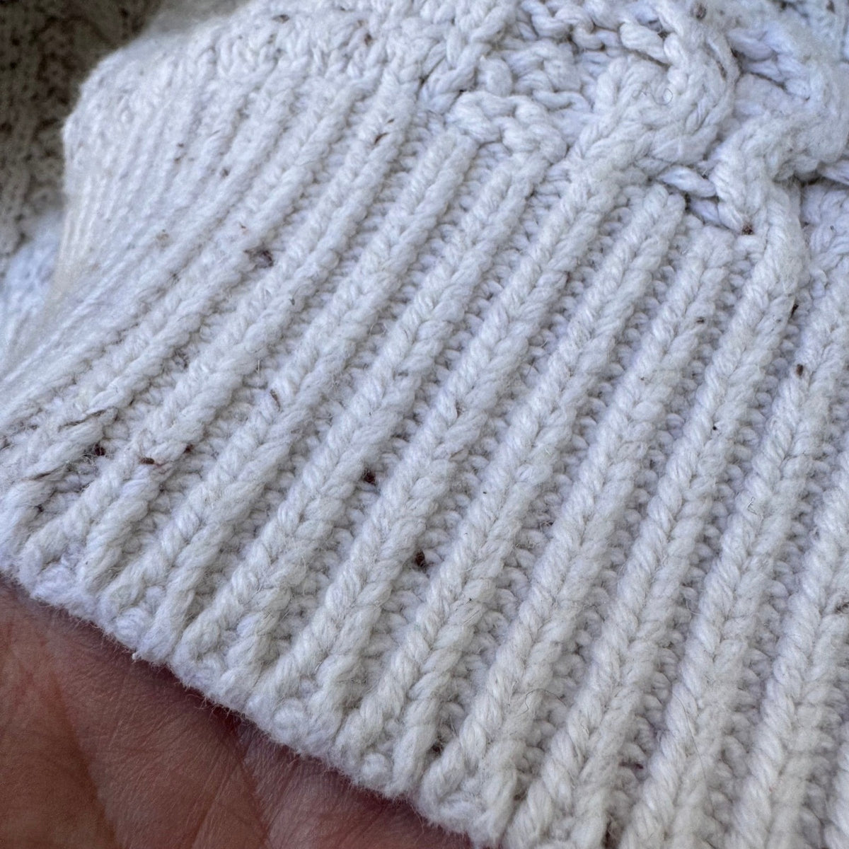 Mutual Weave Nautical Hygge Cable Knit Coastal Fisherman Sweater Cream Mens XXL