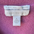 Switch Charter Club 2-Ply 100% Cashmere Quiet Luxury Preppy Minimalist Polo Sweater S 2 image