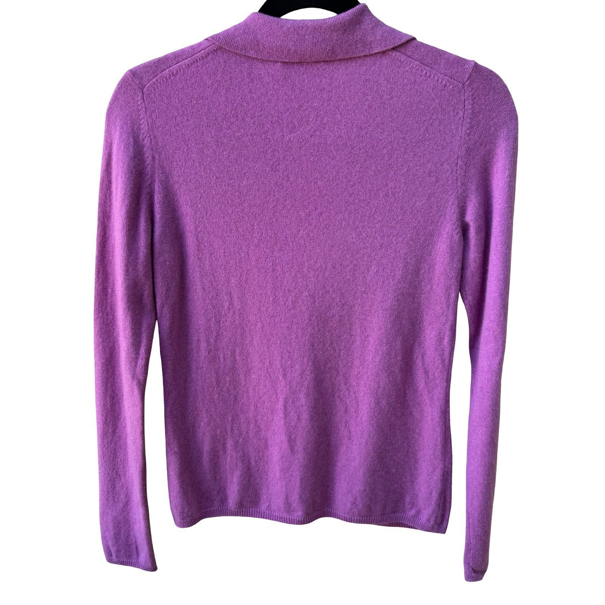Charter Club 2-Ply 100% Cashmere Quiet Luxury Preppy Minimalist Polo Sweater S