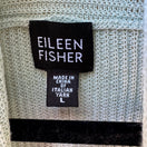 Switch Eileen Fisher Italian Silk Organic Cotton Open Front Cardigan Sky Blue L NEW 2 image
