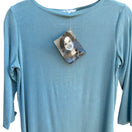 Switch Carolyn Strauss Collection Womens Pastel Blue 3/4 Sleeve Blouse Shirt - New - S 2 image