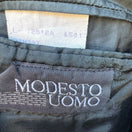 Switch Modesto Uomo Vintage Mens Black Two Button Double Breasted Wool Blazer Jacket 46 2 image