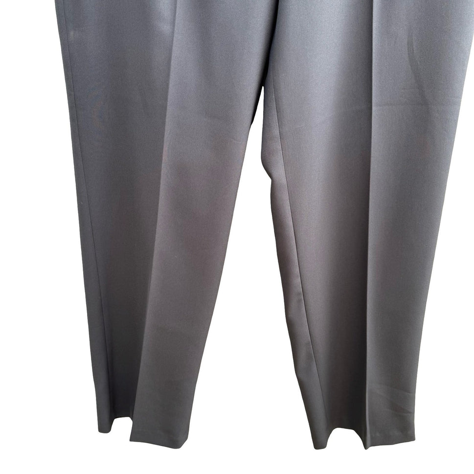 Claiborne Professional Gabardine Dress Pants Charcoal Mens 34x32 017894-075 NEW
