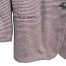 Switch Jessica Scott Vintage Womens Pink Black Wool Blend Houndstooth Blazer Jacket 14 3 image