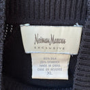 Switch Neiman Marcus Exclusive Black Silk Blend Mock Neck Sleeveless Knit Top XL Luxury 2 image