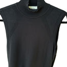 Switch Neiman Marcus Exclusive Black Silk Blend Mock Neck Sleeveless Knit Top XL Luxury 3 image
