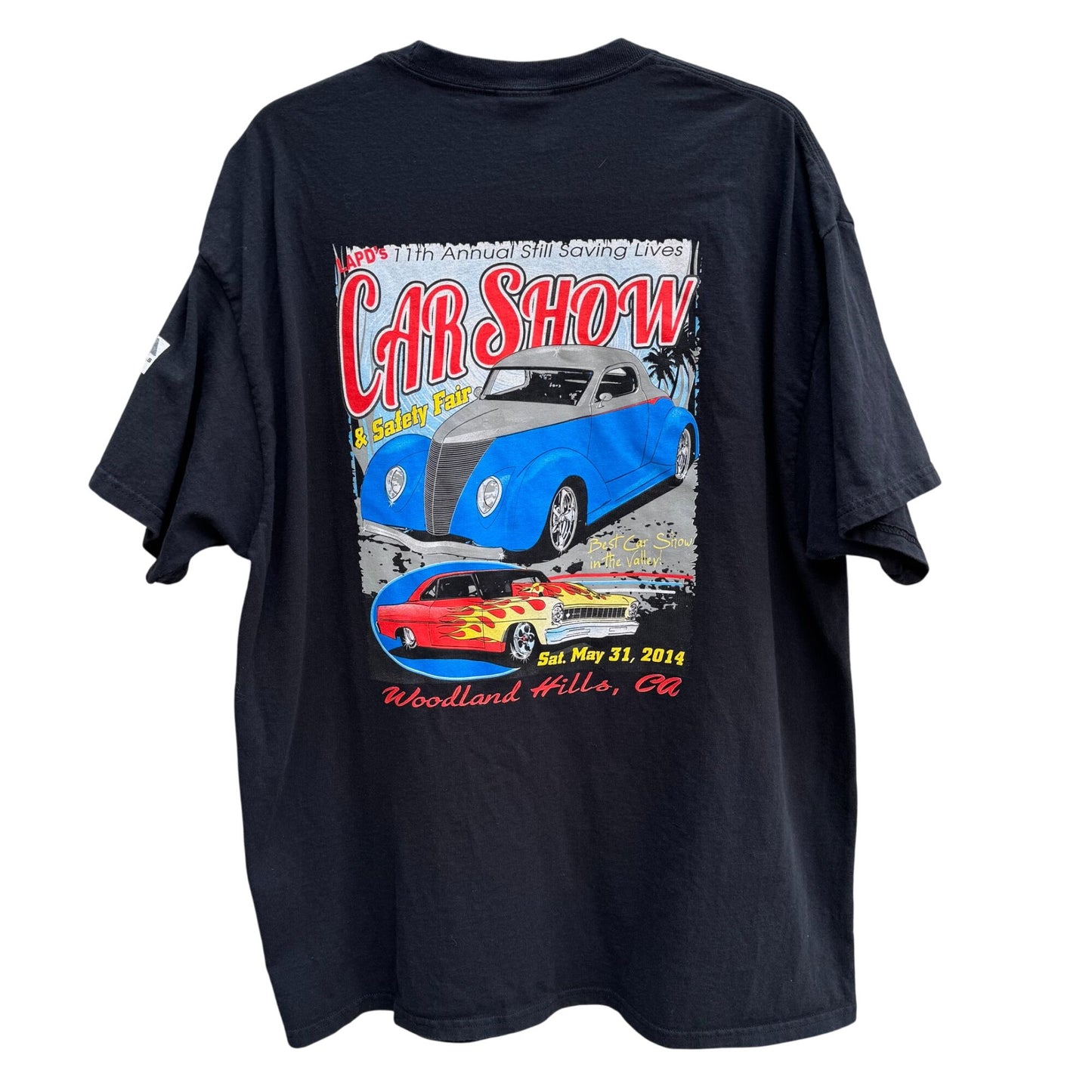 2014 LAPD Car Show Vintage 35MX101 Chris Memorial Port & Company Cotton Shirt XL