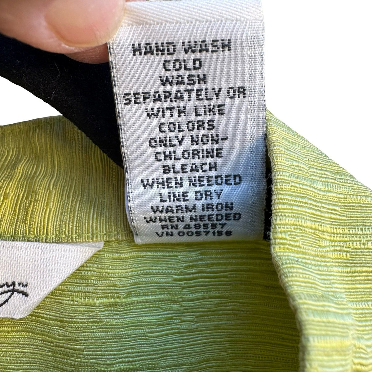 French Laundry Lime Green Silk Linen Sleeveless Mandarin Band Collar Blouse S