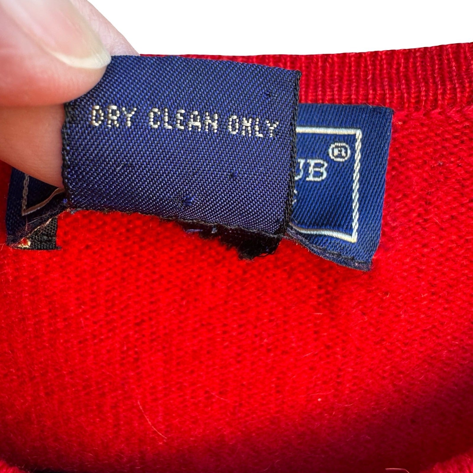 Charter Club Luxury Cashmere Old Money Preppy Minimalist Cardigan Sweater Red L