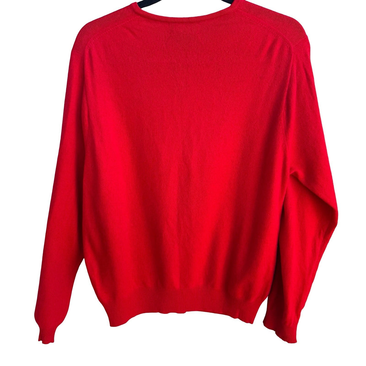Charter Club Luxury Cashmere Old Money Preppy Minimalist Cardigan Sweater Red L