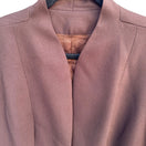 Switch Vintage Brown Lined Skirt Suit Set Split Collar Jacket Pencil Skirt Professional 2 image