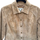 Switch Coldwater Creek Womens Tan Suede Leather Snap Front Western Jacket Size M H26841 3 image