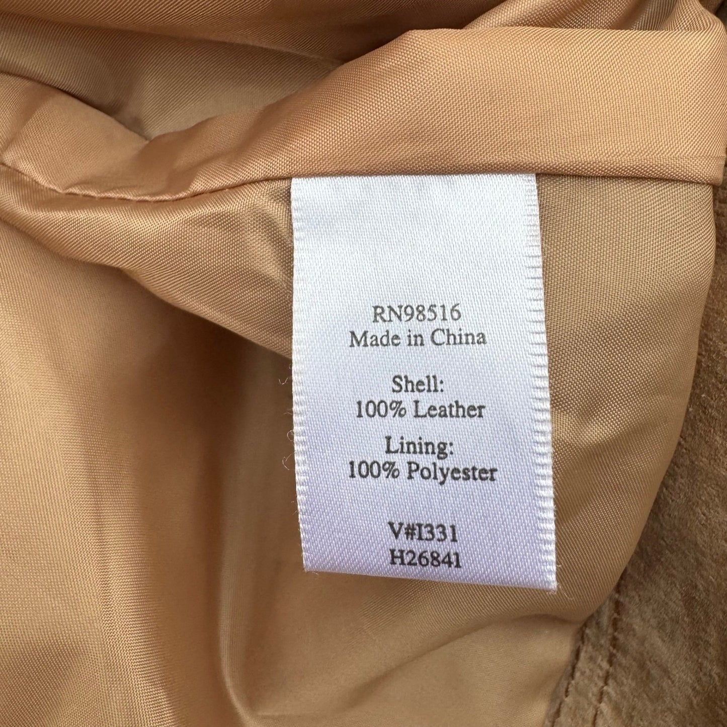 Coldwater Creek Womens Tan Suede Leather Snap Front Western Jacket Size M H26841