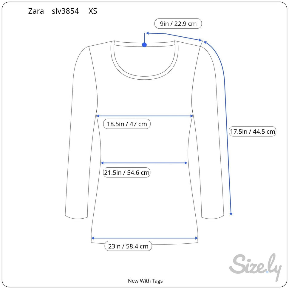 Zara Womens XS Floral Linen Blend V-Neck Bell Sleeve Peasant Tunic Blouse White