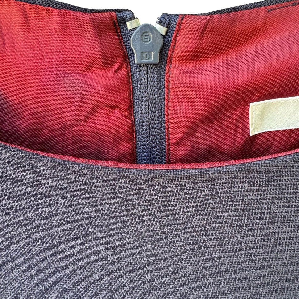 111 State Vintage 90s Minimalist Professional Sleeveless Boat Neck Tailored Top