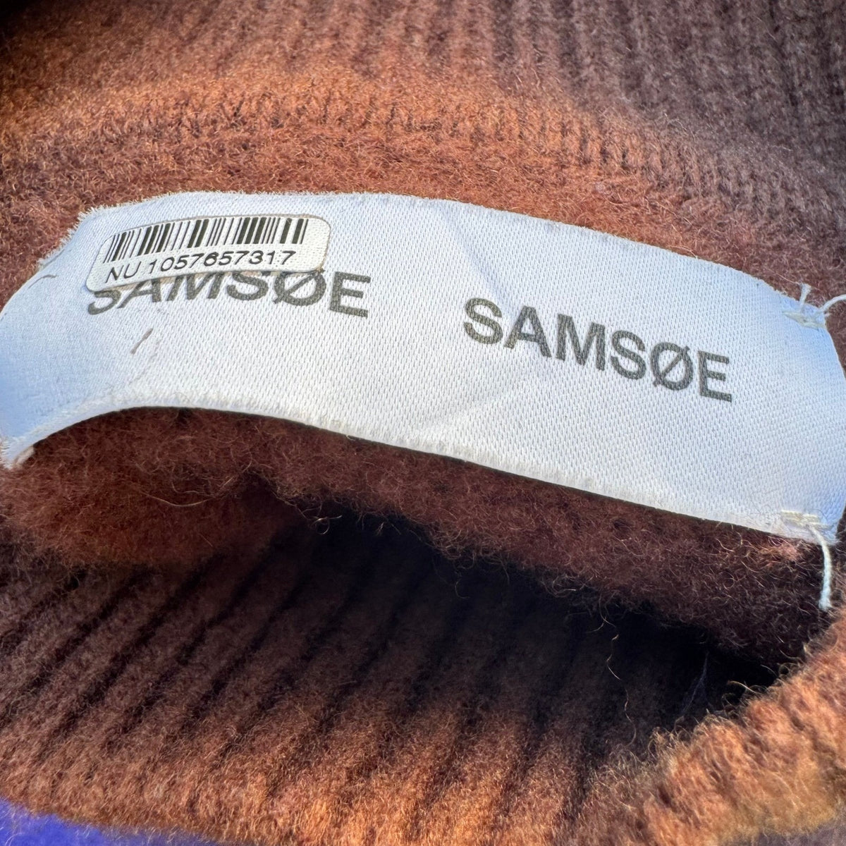 Samsoe Samsoe Keiks Ombre Wool Oversized Scandi Nordic Turtleneck Sweater XS