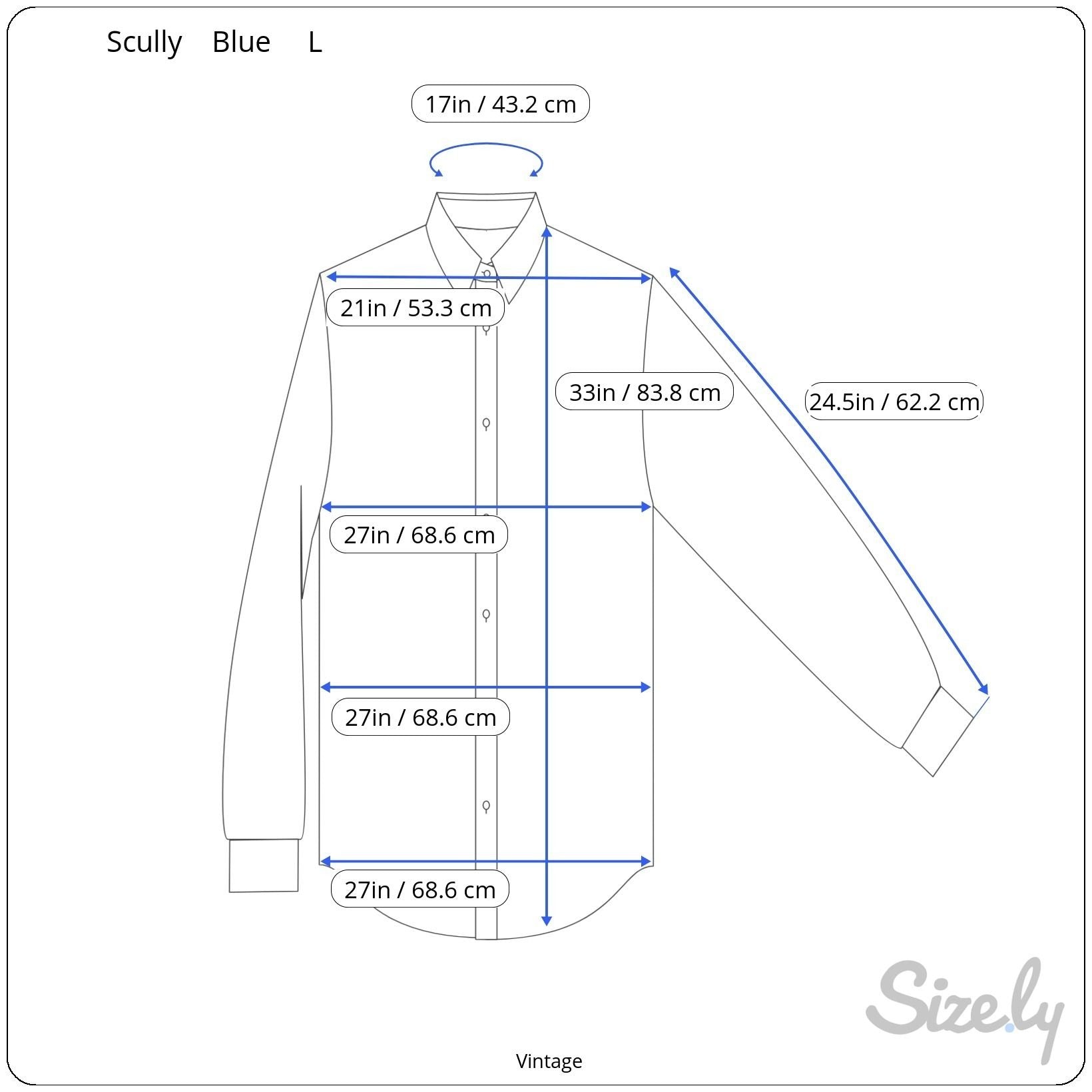 Scully Vintage Mens Band Collar Paisley Western Long Sleeve Blue Gray Shirts XL