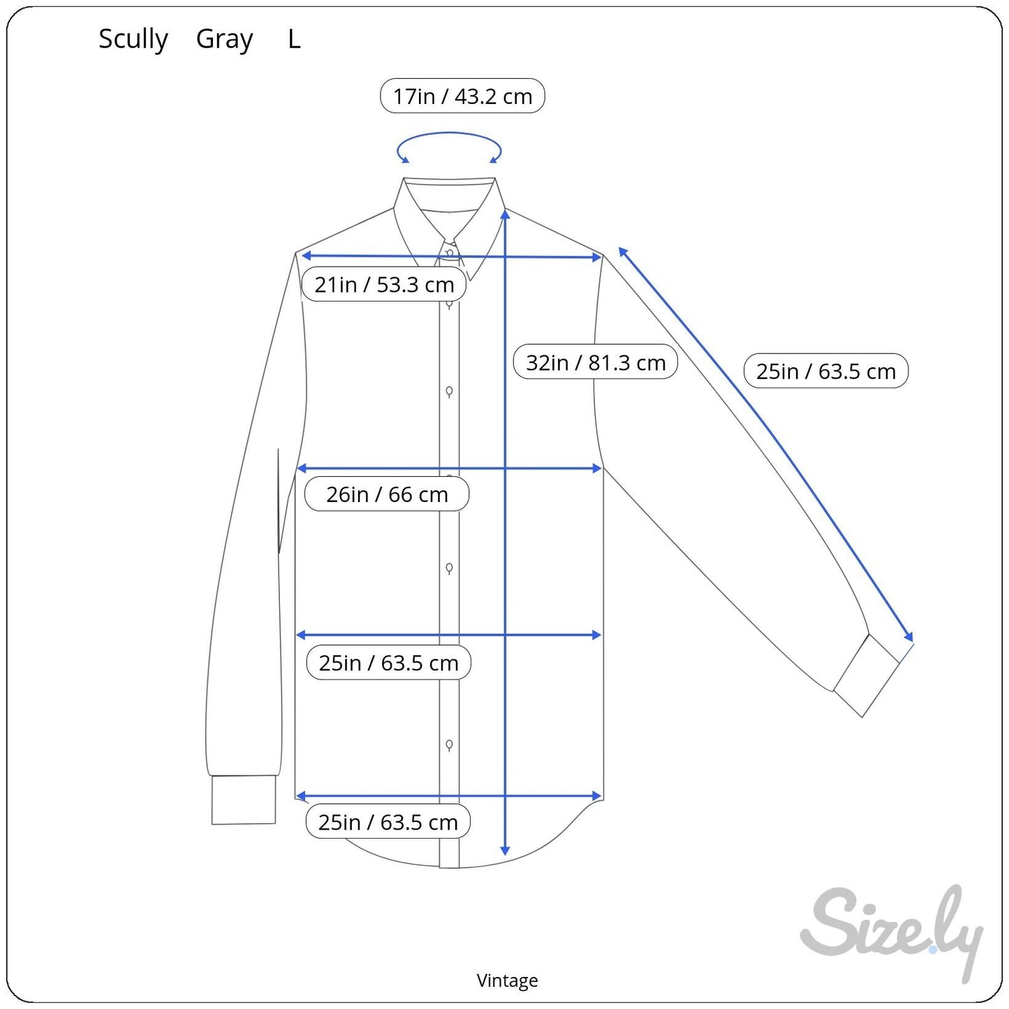 Scully Vintage Mens Band Collar Paisley Western Long Sleeve Blue Gray Shirts XL