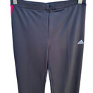 Switch Adidas Climalite Vintage Y2K Black Pink Stripe Zip Track Yoga Pants Womens M 3 image