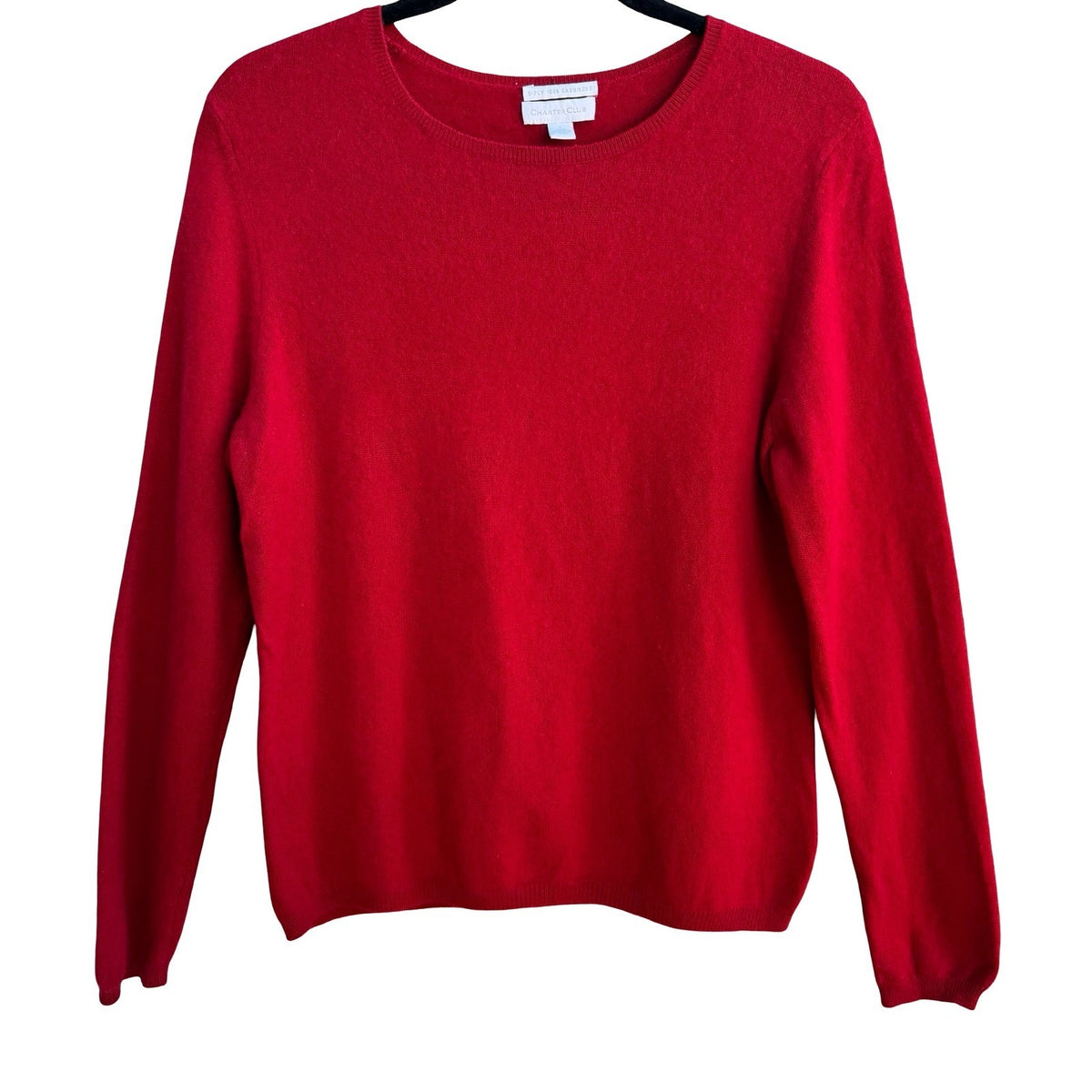 Charter Club 100% Cashmere 2-Ply Knit Quiet Luxury Old Money Preppy Sweater L
