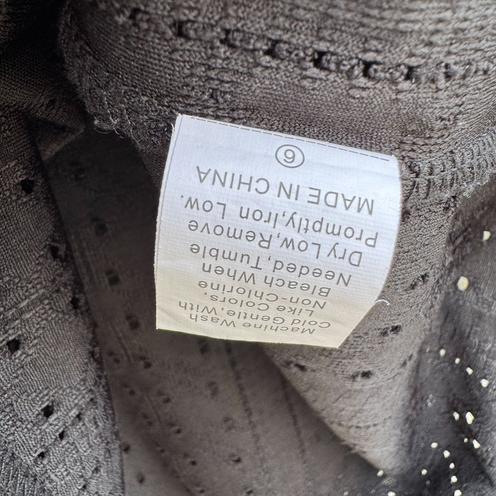 Ranlege Cold Shoulder Black Top Gold Ring Accents Womens XL Lace Crochet Eyelet