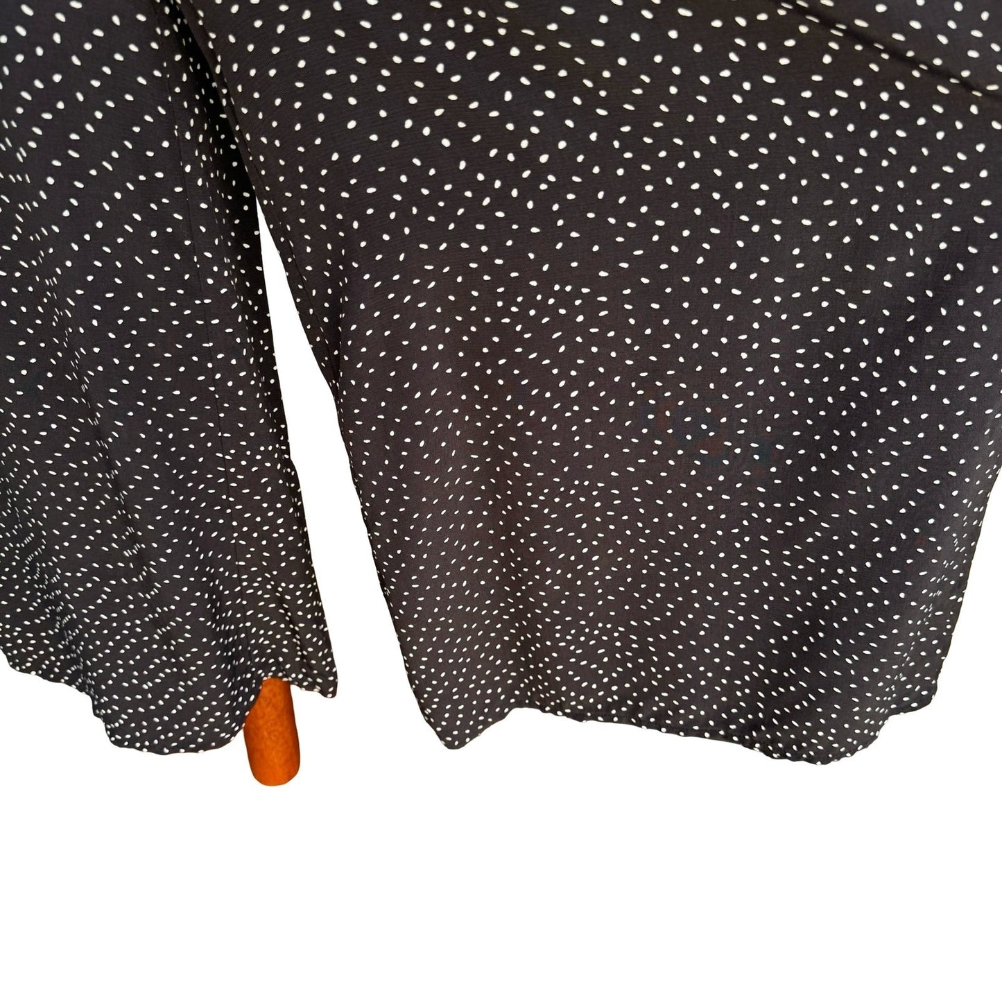 ASOS Black Polka Dot Open Back Wide Leg Flowy Jumpsuit US 6 NEW French Girl Chic