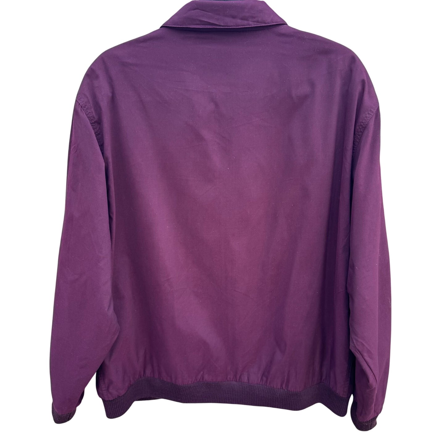 Lions Den Vintage 80s Mens Burgundy Full Zip Bomber Jacket Streetwear Athleisure