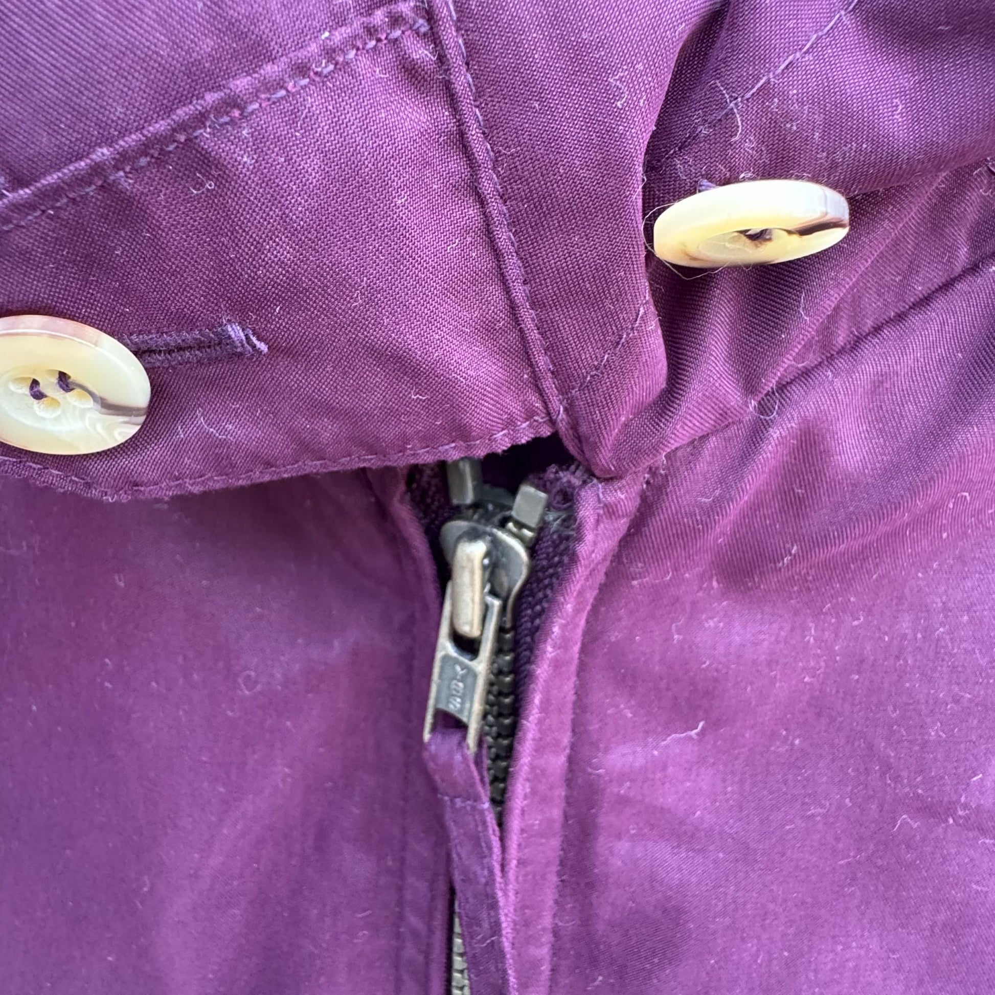 Lions Den Vintage 80s Mens Burgundy Full Zip Bomber Jacket Streetwear Athleisure