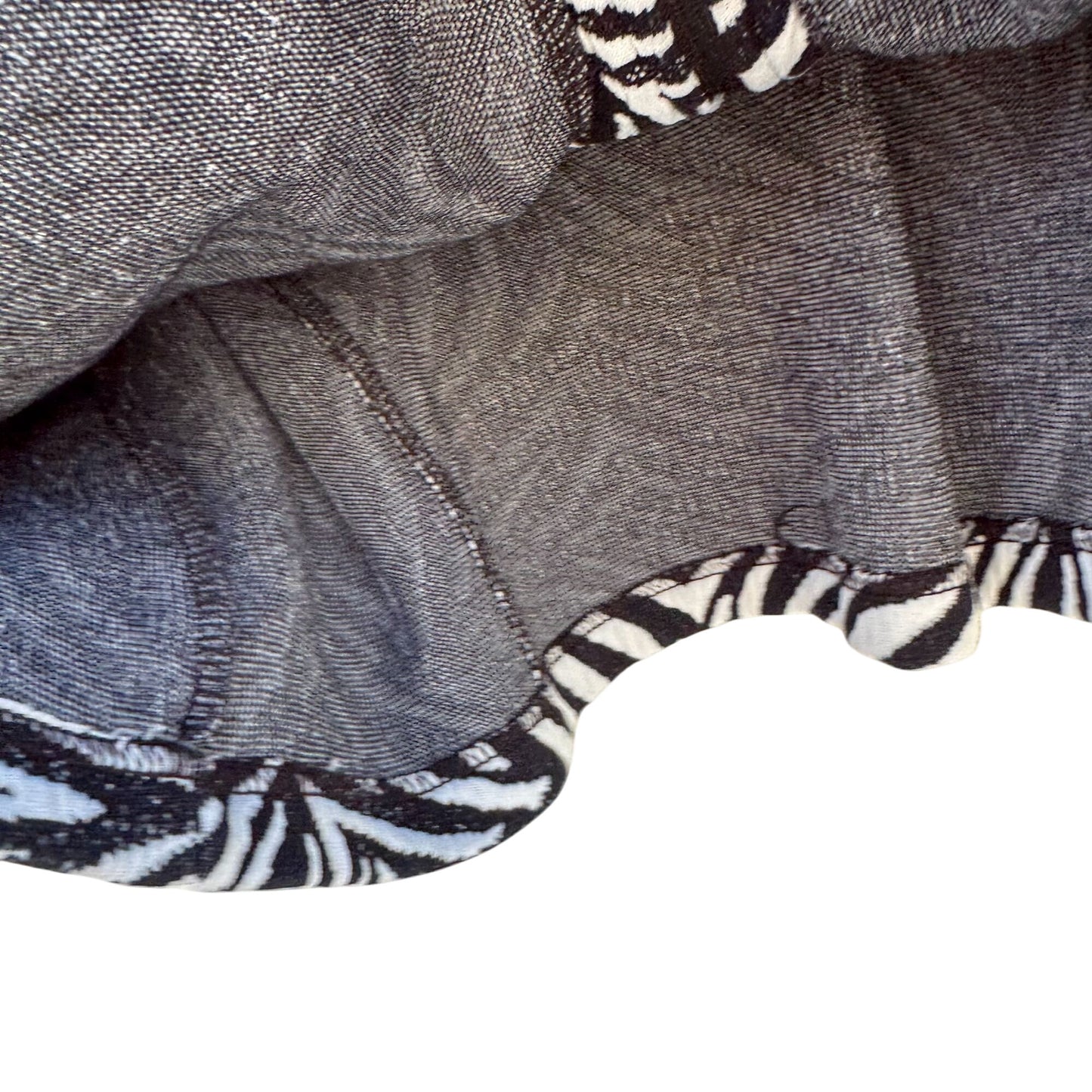 Raphael Sport Womens Zebra Print Full-Zip High Neck Casual Lightweight Jacket L