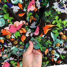 Switch Diva By Dana Buchman Womens Cropped Dark Floral Stretch Long Sleeve Jacket L 3 image