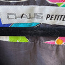 Switch Chaus Vintage 80s 90s 100% Silk Tropical Floral Cropped Maximalist Jacket 14P 2 image
