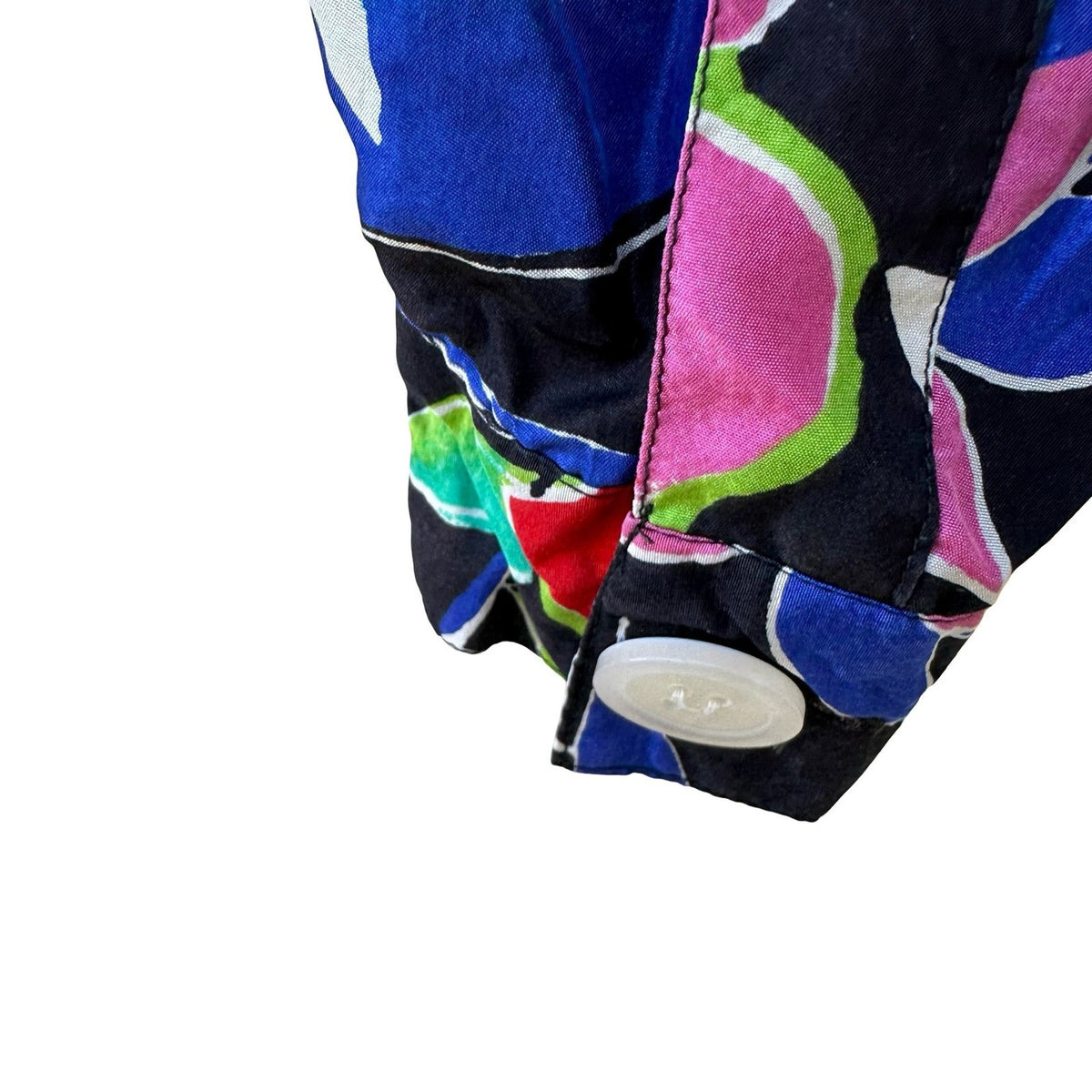 Chaus Vintage 80s 90s 100% Silk Tropical Floral Cropped Maximalist Jacket 14P