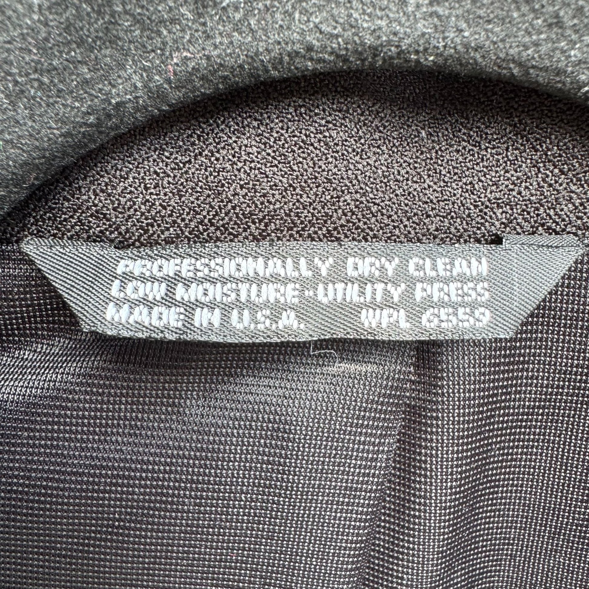 Womens Classic Preppy Black Double-Breasted Office Professional Blazer Jacket L