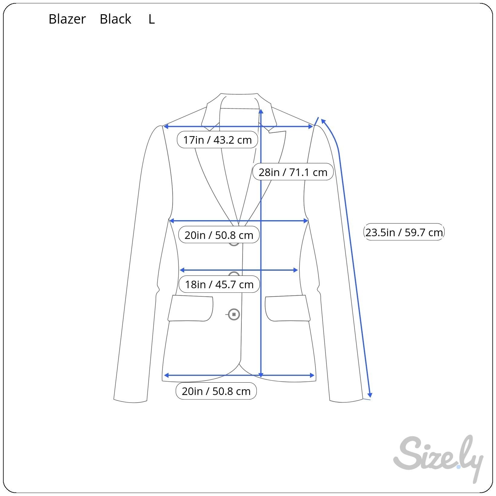 Womens Classic Preppy Black Double-Breasted Office Professional Blazer Jacket L