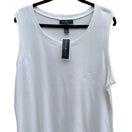 Switch Karen Scott Breathable Sleeveless Cotton Top White 2X NEW Minimalist Layering 3 image