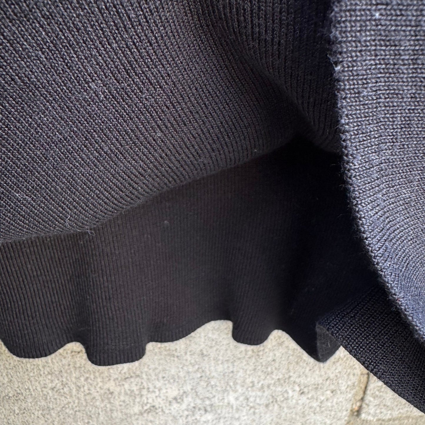 Neiman Marcus Black Silk Blend Knit Turtleneck Sweater Womens XL Long Sleeve