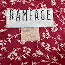 Switch Rampage Vintage 90s Cottagecore Burgundy Ditsy Floral Drop Waist Dress USA Made 2 image