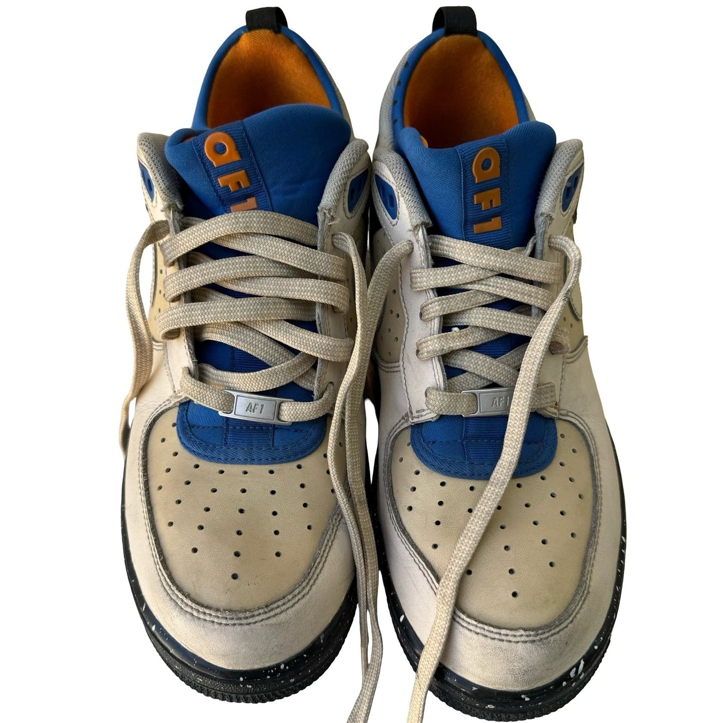 Nike Air Force 1 Low Mowabb Tan Black Blue Orange 315122-211 Mens 11 Streetwear