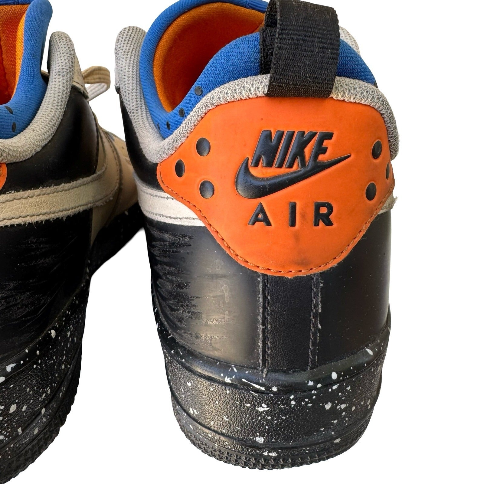 Nike Air Force 1 Low Mowabb Tan Black Blue Orange 315122-211 Mens 11 Streetwear