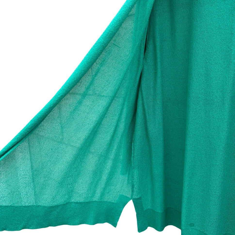 JM Collection Womens XL Emerald Open Front 3/4 Sleeve Knit Soft Cardigan Sweater