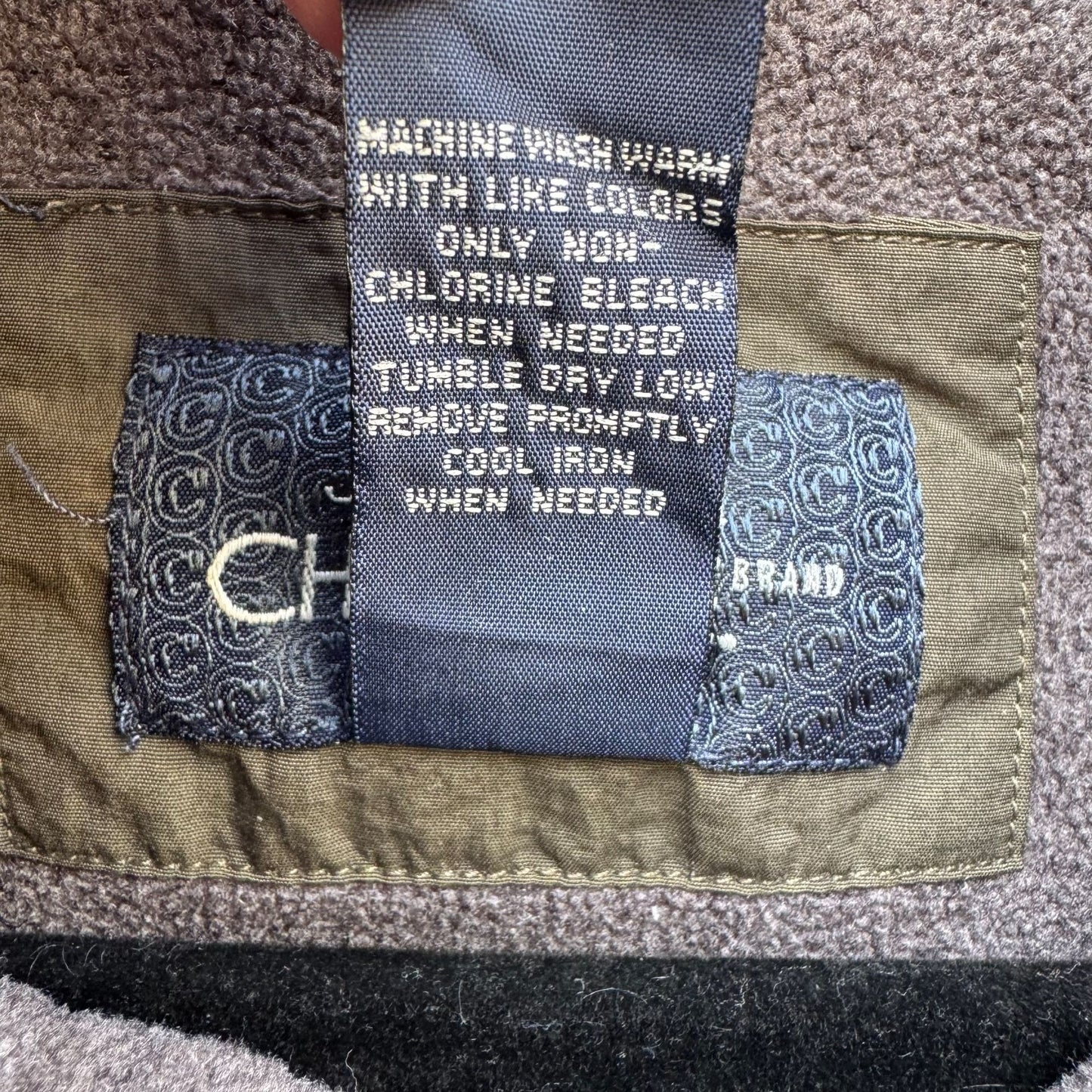 Cherokee Vintage Mens Fleece Lined Olive Green XL Bomber Jacket Workwear Rugged