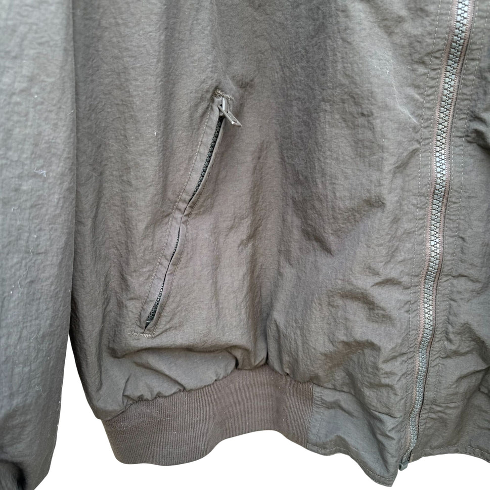 Cherokee Vintage Mens Fleece Lined Olive Green XL Bomber Jacket Workwear Rugged