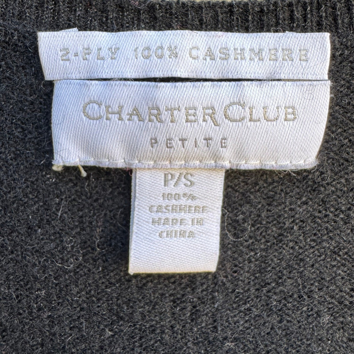 Charter Club Argyle Cashmere Old Money Academia Minimalist Preppy Sweater S