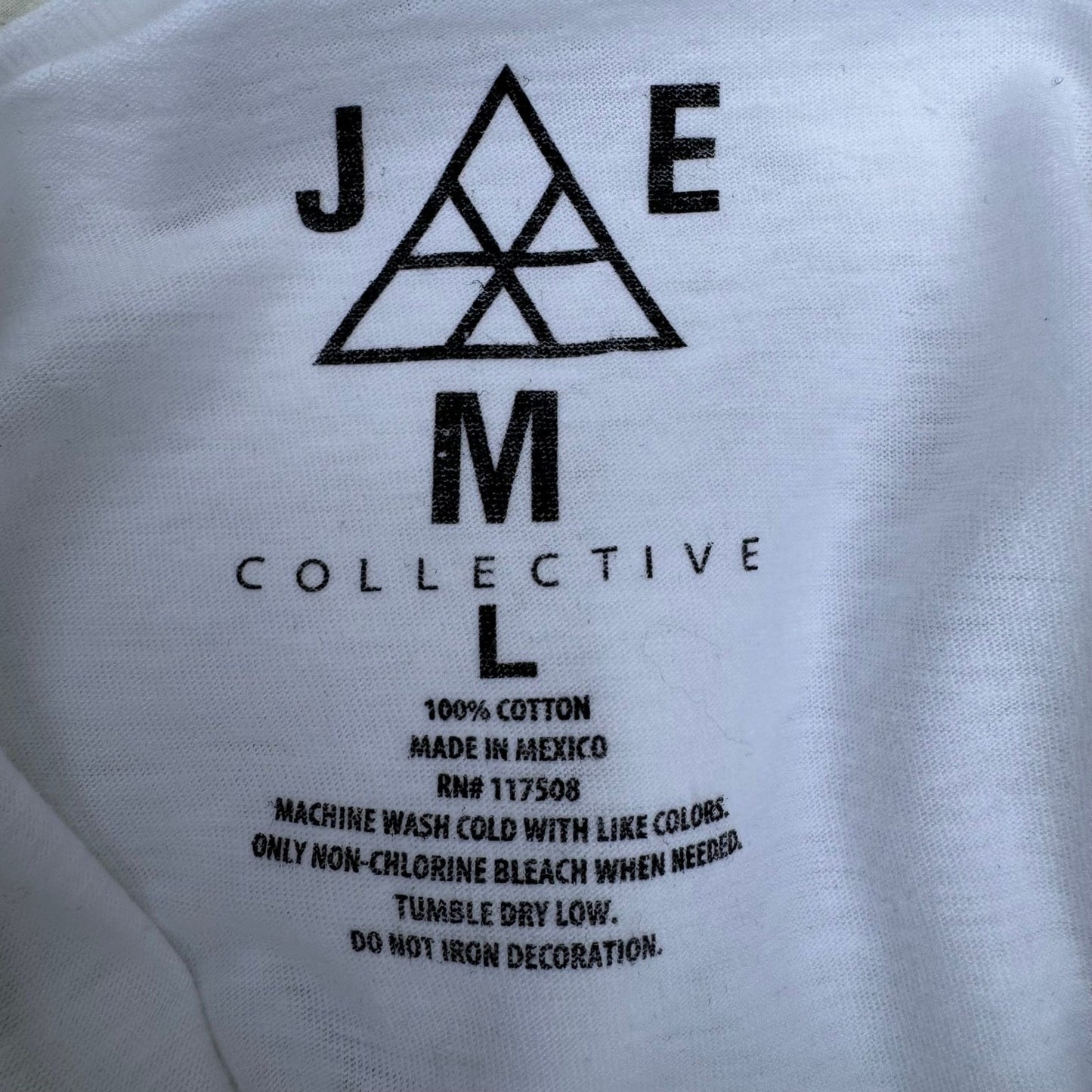Jimi Hendrix Graphic Shirt White Womens Large JAM Collective Rock Music Tee NEW