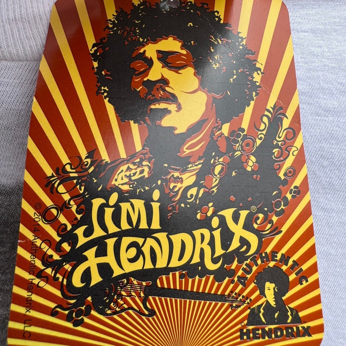 Jimi Hendrix Graphic Shirt White Womens Large JAM Collective Rock Music Tee NEW