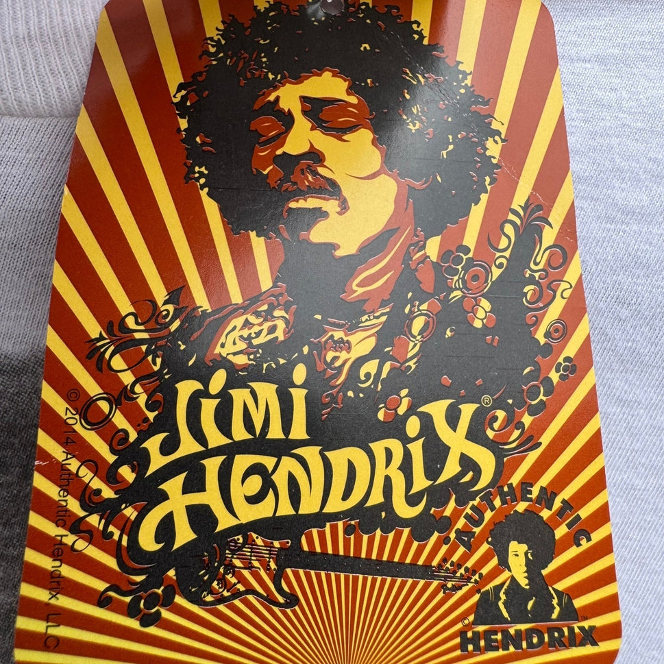 Jimi Hendrix Graphic Shirt White Womens Large JAM Collective Rock Music Tee NEW