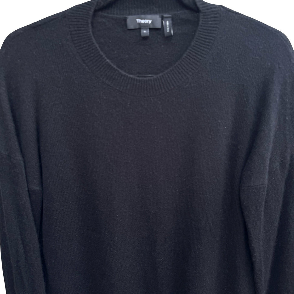 Theory Karenia 100% Cashmere Quiet Luxury Minimalist Oversized Sweater S