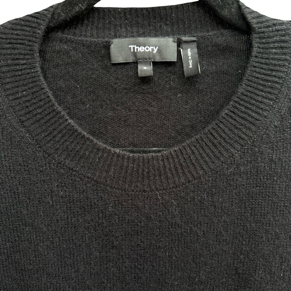 Theory Karenia 100% Cashmere Quiet Luxury Minimalist Oversized Sweater S